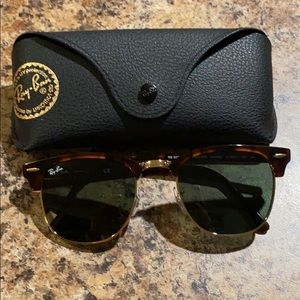Rayban Clubmaster Women’s Tortoise Sunglasses